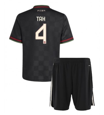 Bayern Munich Jonathan Tah #4 Terza Maglia Bambino 2025-26 Manica Corta (+ Pantaloni corti)